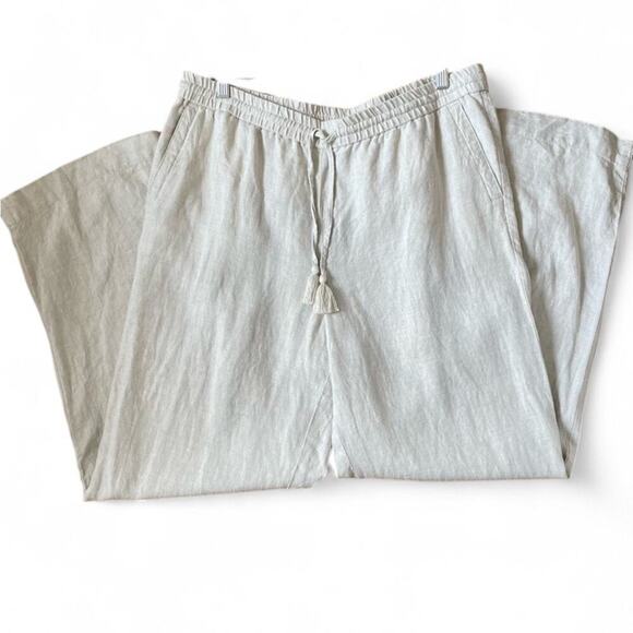 Talbots Linen Wide-Leg Pant in Woman’s Size 16X30 - Picture 1 of 8